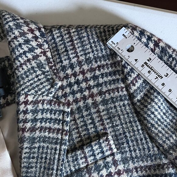 J Crew Schoolboy Wool Houndstooth Blazer - Women's Size 6 - Tan Burgundy - Picture 11 of 13
